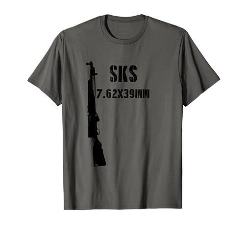 SKS Rifle Soviet Russian Milsurp 7.62 Clip 2A Surplus Yugo T-Shirt