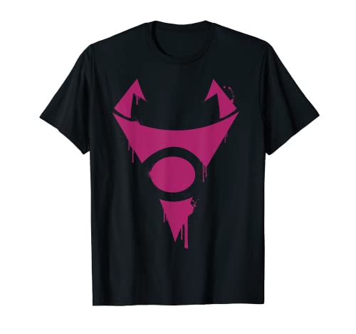 Invader Zim Irken Symbol Purple Spray Paint Stencil T-Shirt