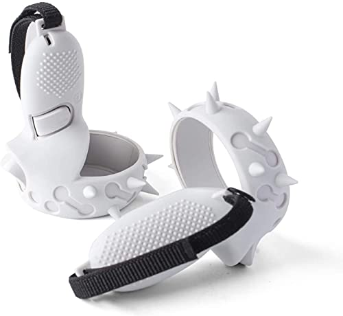 NIUVR Touch Controller Grip Cover Compatible with Quest 2 VR Accessories, Anti-Throw Protective Handle Sleeve with Nylon Adjustable Knuckle Strap