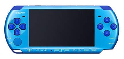 Sony PSP Slim and Lite 3000 Series Handheld Gaming Console with 2 Batteries and Memory Card (Renewed) (Marine Blue)