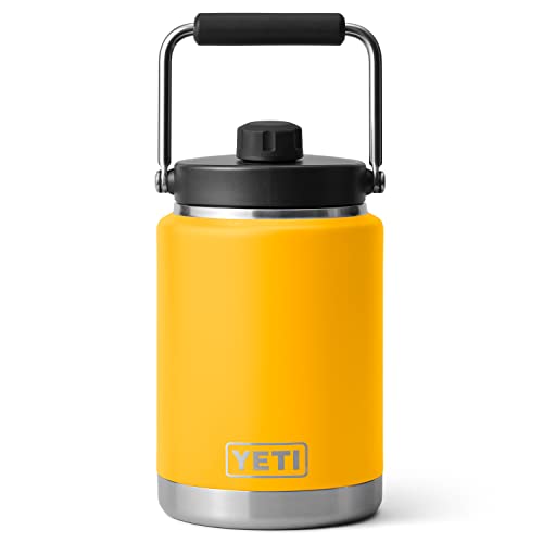 YETI Rambler Half Gallon Jug, Vacuum Insulated, Stainless Steel with MagCap, Alpine Yellow