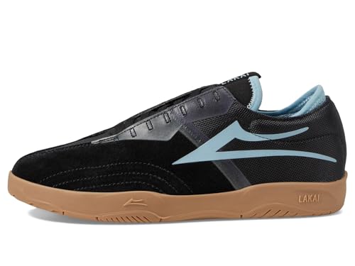 Lakai Mod Mens Skate Shoes, Black/Gum Suede, 10.5