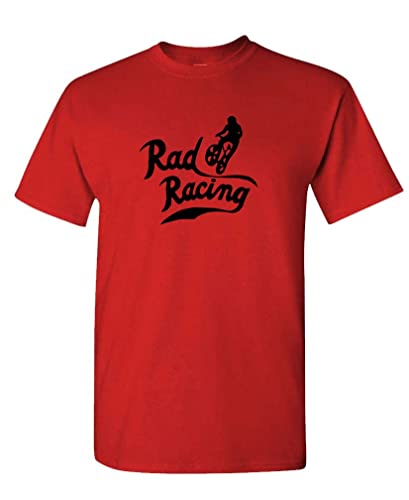 Rad Racing - Sports Bikes Movie - Unisex T-Shirt (Large, Red)