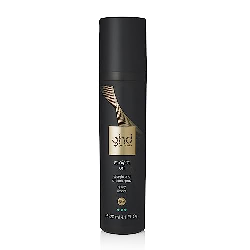 ghd Straight On Heat Protectant for Hair ― Straight & Smooth Hair Spray, Heat Protection System to Strengthen and Smooth Hair for Anti-Frizz Styling ― 4.1 fl. Oz.
