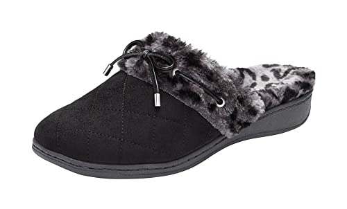Vionic Pleasant Women's Orthotic Support Slippers Black - 7
