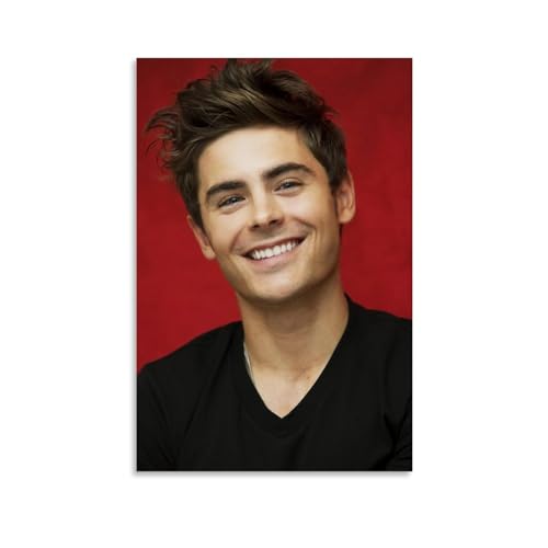 IEMIHZUM Zac Efron Poster Decorative Painting Canvas Wall Art Living Room Posters for Bedroom Home Painting 12x18inch(30x45cm)