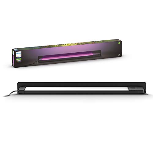 Philips Hue Amarant Outdoor Smart Light Bar, Black - 20W, White and Color Ambiance LED Light - 1 Pack - Requires Hue Bridge and Outdoor Power Supply - Control with Hue App and Voice - Weatherproof