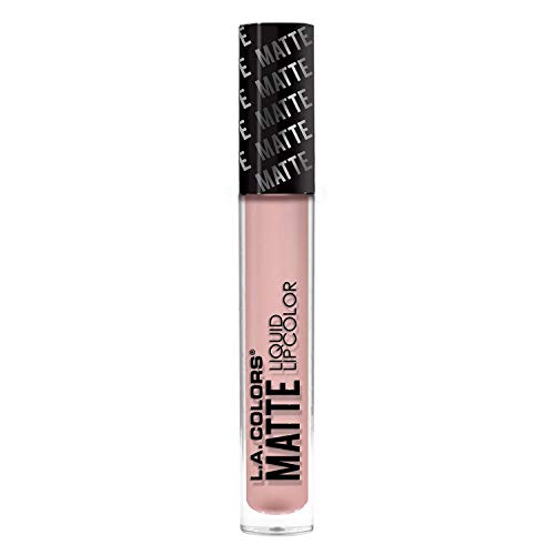 L.A. COLORS Matte Liquid Lip Color, Barely There, 1 Ounce (CLG415)