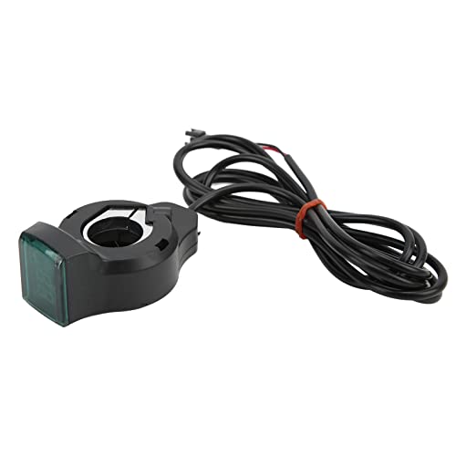 Socobeta Electric Bicycle Speed Throttle, Plastic Convenient Bike Throttle 12V to 99V for 22.5mm Handlebars