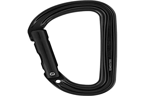 PETZL, Carabiner, Gate Opening 7/8',Aluminum, Black