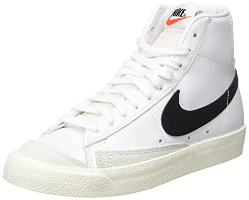 NIKE Women's Basketball Shoe, White/Black, 9.5