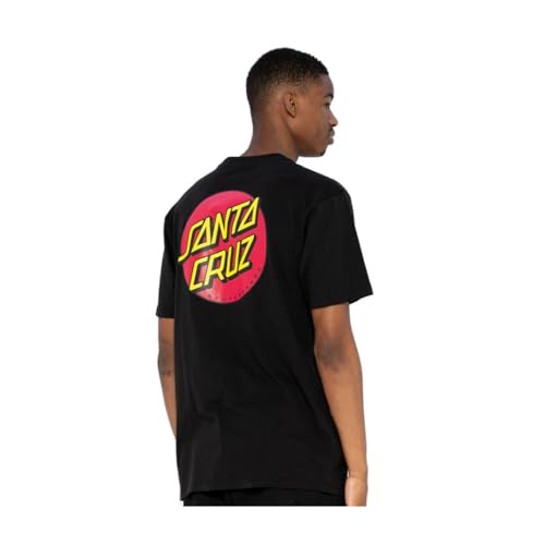 SANTA CRUZ Men's S/S T-Shirt Classic Dot Skate T-Shirt - Black, Size: X-Large
