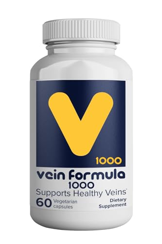 VITASUPPORTMD - Vein Formula - Healthy Leg Vein Support Daily Supplement - 60 Capsules - 1000mg MPFF Complex Blend with Bioflavonoids Hesperidin, Diosmin for Healthy Legs