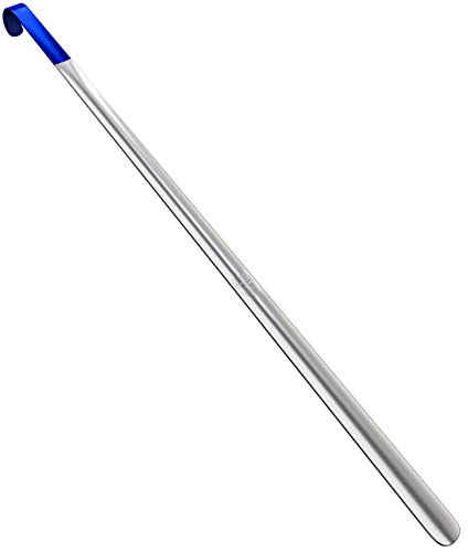 Shoe Horn Long Handle for Seniors - Long Handled Shoe Horn for Boots and Shoes - Long Metal Shoe Horn for Women, Men & Kids - Extra long Shoes Horn, Metal Shoe Horn Long Handle, Shoe Spoon Long Handle