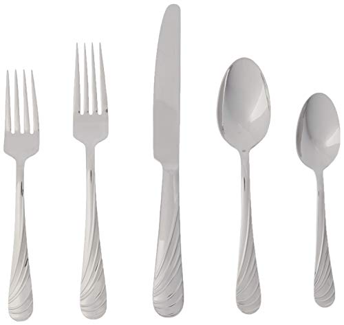 Mikasa Swirl 20-Piece 18/10 Stainless Steel Flatware Set , Service for 4