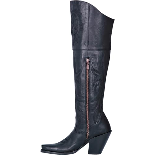 Dan Post Boots Women's Fashion Boot, Black, 7.5