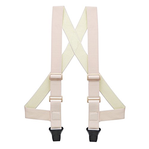 Suspender Store Side-Clip Airport-Friendly Undergarment Suspenders - 1.5-Inch Wide Soft Elastic - Clip - 4 Sizes - Big & Tall