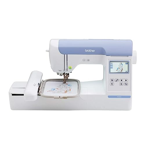 Brother Embroidery Machine PE800, 138 Built-in Designs, 5' x 7' Hoop Area, Large 3.2' LCD Touchscreen, USB Port, 11 Font Styles
