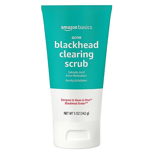 Amazon Basics Salicylic Acid Blackhead Clearing Scrub, Unscented, 5 Ounce, Pack of 1