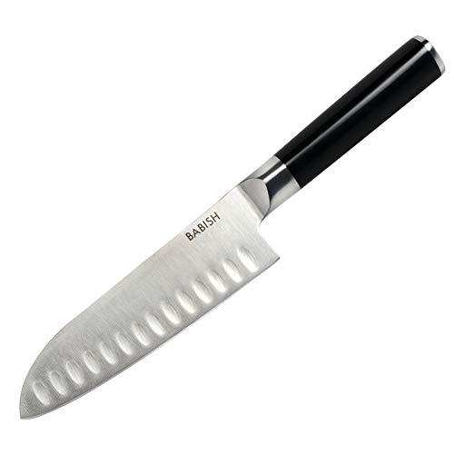 Babish High-Carbon 1.4116 German Steel Cutlery, 6.5' Santoku Kitchen Knife