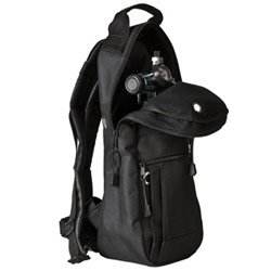 Cylinder Carrying Bags, Black, Backpack Style with Padded Nylon Fabric