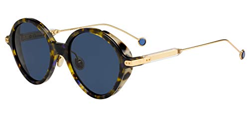 Dior Oval Sunglasses Umbrage 0X4KU Blue Havana/Gold 52mm