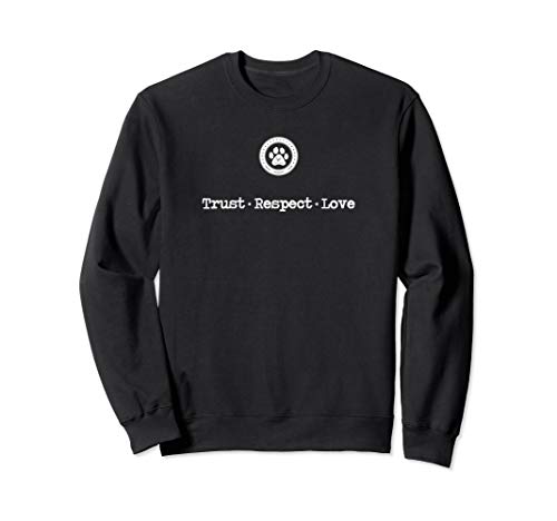 Cesar Millan Trust Respect Love Sweatshirt ,Grey ,Small