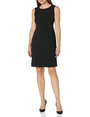 Kasper Women's Sleeveless Sheath Dress, Black, 16
