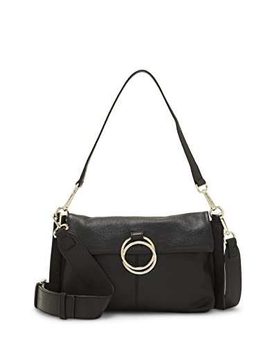 Vince Camuto Womens Livy Shoulder Bag, Black, One Size US