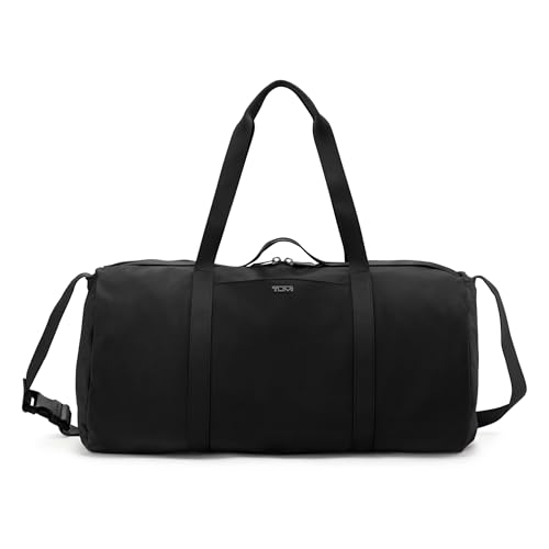 TUMI Just In Case Duffel - Small Duffel Bag for Women & Men - Easily Carry Travel Accessories - Travel Duffel Bag for Commuters & Adventurers - Weekender Bag for Travel - Black/Gunmetal