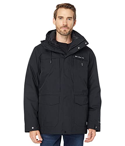 Columbia Men's Stuart Island Interchange Jacket, Black, Large