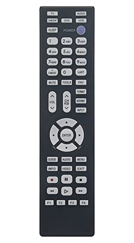 290P187020 Replace Remote Control fit for Mitsubishi TV LT-40164 LT-46164 WD-60738 WD-65738 WD-65838 LT-55154 LT-55164 LT-55265 LT-46265 WD-73738 WD-73838 WD-82738 WD-82838 290P187A20 290P187B20