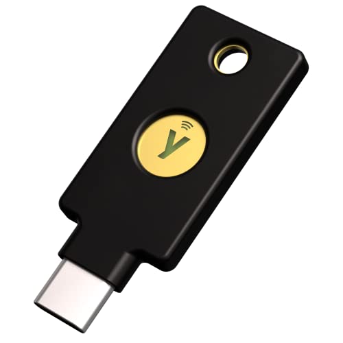 Yubico - YubiKey 5C NFC - Two-Factor authentication (2FA) Security Key, Connect via USB-C or NFC, FIDO Certified - Protect Your Online Accounts