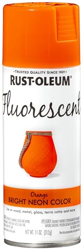 Rust-Oleum 342568 Specialty Fluorescent Spray Paint, 11 oz, Orange