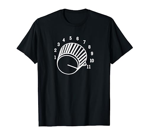 Crank It Up Crazy Guitar Player High Strung Goes To Eleven T-Shirt