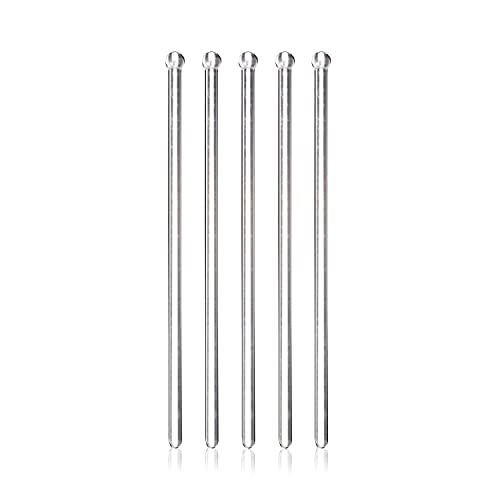True Stir Sticks, Clear Cocktail Stirrers, Plastic Swizzle Sticks, Bar Supplies, Clear Drink Stirrers, Cocktail Supplies, Set of 25