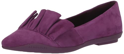 Aerosoles Women's Dillion Flat, Dark Purple Suede, 9.5