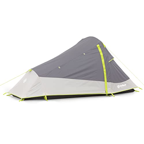 Outdoor Products Backpacking Tents | 2 Person & 4 Person Lightweight Backpacking Tents for Hiking & Camping (Gray 2 Person)