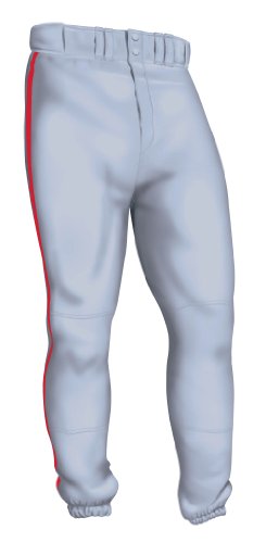 Easton Pro Pipepant, Gray/Red, Medium