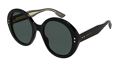 Gucci GG1081S Shiny Solid Black/Grey One Size