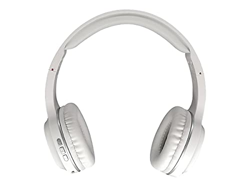Morpheus 360 Tremors Bluetooth Headphones | Built-in Microphone | Wireless Headset | Gaming Headphones | on Ear Earphones | Wireless/Wired | White Silver | HP4500W