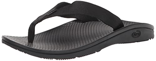 Chaco Men's Classic FLIP Flop, Solid Black, 11