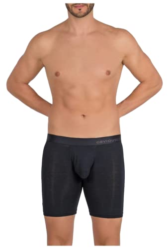 Obviously PrimeMan - Boxer Brief 6 inch Leg - Black - 3X-Large