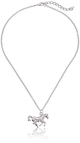 Embolden Jewelry Silver Galloping Horse Necklace [ My Little Pony ] Pendant - Premium Christmas Gift for Girls
