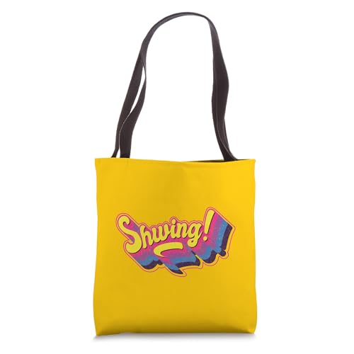 SCWING, classic 80's word, big and bold in retro colors Tote Bag