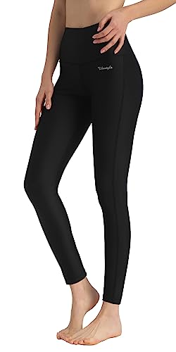 Ubestyle UPF 50+ High Waist Women's Leggings Swimming Tights Sun Protective (UBT-3001BLACKS)