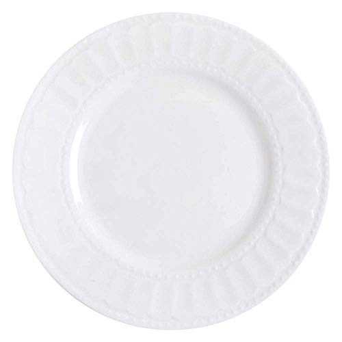 Gibson Designs Regalia White Salad Dessert Plate