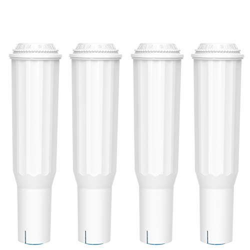 Coffee Machine Filter, Replacement for Jura Clearyl White, 64553, 7520, 60209, Compatible with Jura F7, F8, Z5 Automatic Coffee Machine Including Various Models of Nespresso, Impressa, 4 Pack