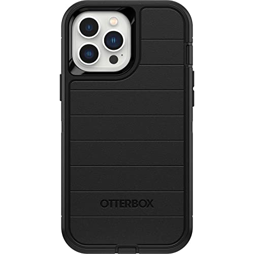OtterBox Defender Series Screenless Edition Case for iPhone 13 Pro Max & iPhone 12 Pro Max (Only) - Case Only - Microbial Defense Protection - Non-Retail Packaging - Black