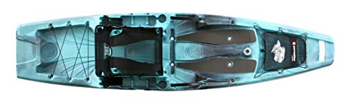 Perception Kayaks Outlaw 11.5 | Sit on Top Fishing Kayak | Fold Away Lawn Chair Seat | 4 Rod Holders | Integrated Tackle Trays | 11' 6'' | Dapper'